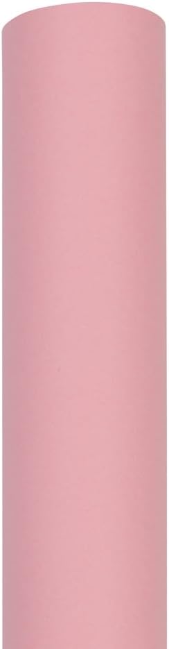 JAM Paper Gift Wrap - Matte Wrapping Paper - 26.3 Sq Ft (17 in x 18 Ft) - Matte Light Baby Pink - Roll Sold Individually