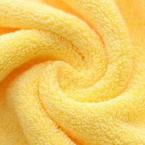 RUIBOLU Hand Towels for Bathroom - Cotton Ultra Soft Highly Absorbent Hand Towel 2 Set, Size 13x 29 Home Bathroom Hand Towels for Bath, Hand, Face, Gym Towel (Yellow)