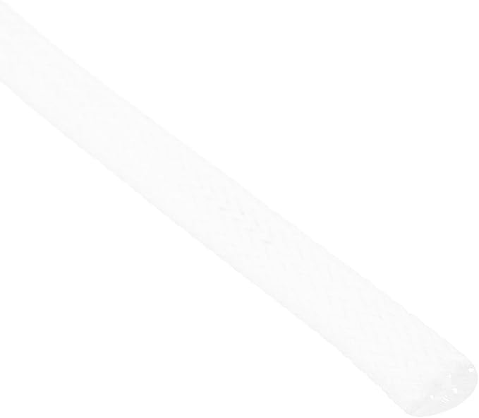 uxcell PET Expandable Sleeving 10ft 1/4" White Cable Management Sleeve Cord Organizer for Wrap Protect Cable