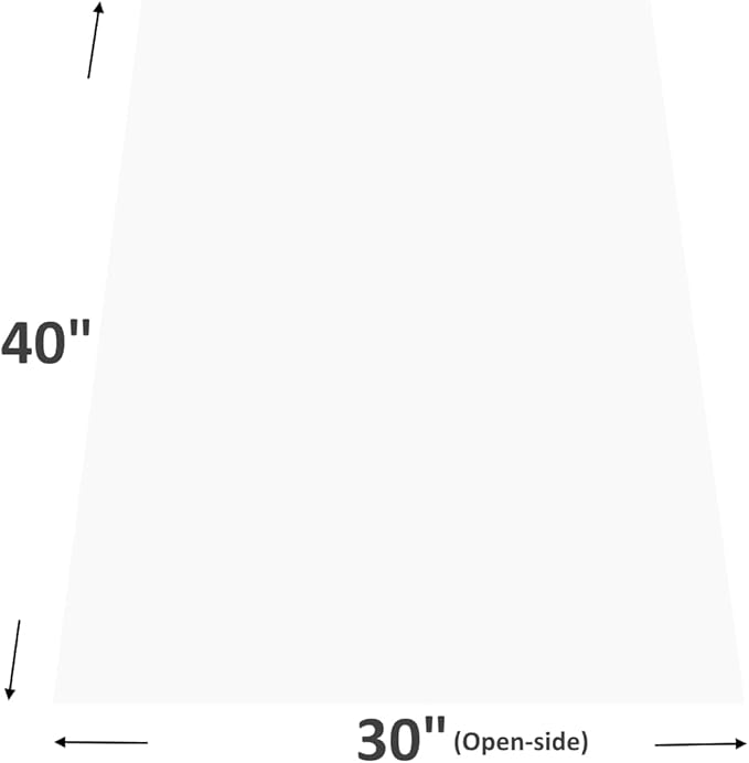 Wowfit Cello Clear Bags, 10 CT 30x40 inches - Durable & Easy-to-Use Cellophane Packaging Solution for Gift Baskets, Raffles, Birthday Events and More(Flat, No Gusset, Ribbon Not included)