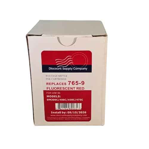 Compatible Ink Cartridge Replacement for Postage Meters 765-9, Red, 1 Pack