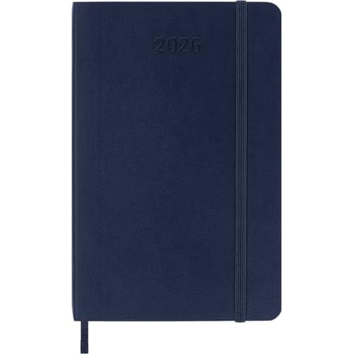 Moleskine Classic 12 Month 2026 Weekly, Soft Cover, Pocket (3.5" x 5.5"), Sapphire Blue, 144 pages