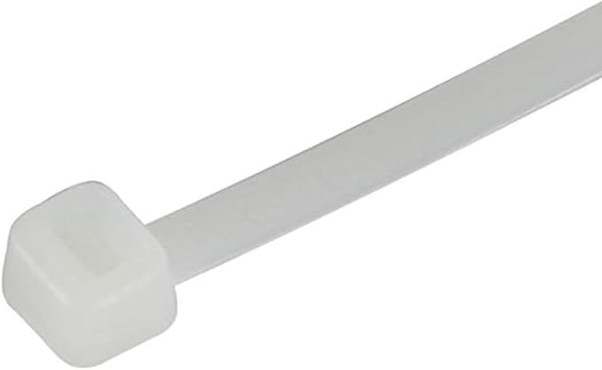 GTSE 8 Inch White Zip Ties, Saddle Mounts and Self Tapping Screws Set, 100 Pack Cable Ties, 50lb Strength, UV Resistant Strong Self-Locking Tie Wraps