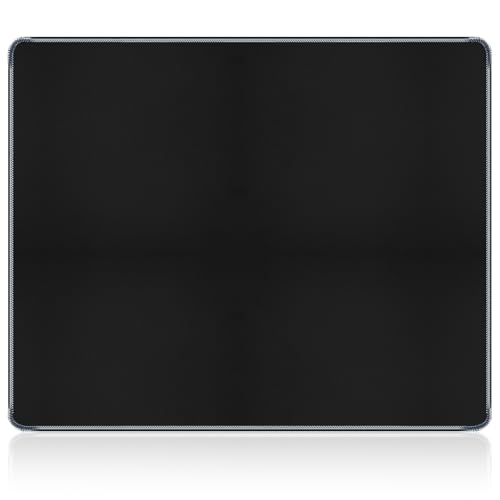 Black Mouse Pad, Soft Comfortable Support & Smooth High Precision Fabric Mousepad, 8.3 x 10.2in Portable Size Small Mouse Pad, Anti-Slip Rubber Base, Mousepad for Desk, Gaming, Office