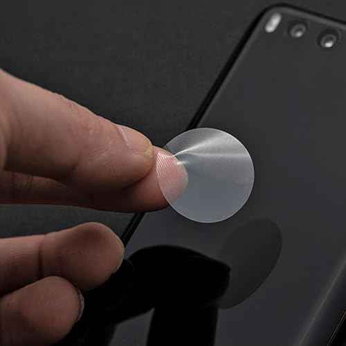 Misofuki Clear Circle Stickers for Sealing 2 inch (500 Pcs), Transparent Self-Adhesive Seals for Envelope, Cosmetic Box, Gift Bag, Mail, PVC Material, Round Wafer Package Seals