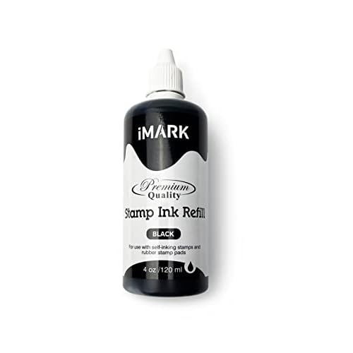 iMARK Premium Refill Ink for Self-Inking Stamps, Daters and Stamp Pads (4 oz, Black)