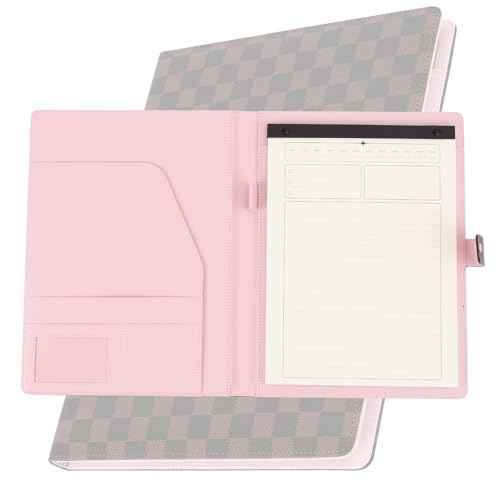 Daily Ritmo¢ç Padfolio A4 Checkered PU Leather | OFFICE RITM Business Legal Notepad Holder | Legal Size | Work Binder Folio Portfolio| Professional Document Resume Organizer Cover