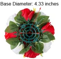 Flower Centerpieces for Wedding Tables: Wedding Table Decorations Red & White Flower Balls Centerpieces for Engagement Cerebration Party Center Pieces 6 Packs