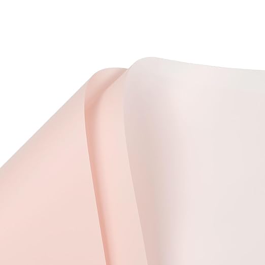 Double Sided Color Flower Wrapping Paper - 20 Sheet Waterproof Floral Bouquet Wrapping Paper Fits for Wedding Graduation Gifts - (22.8x22.8 Inch, Pink/White)
