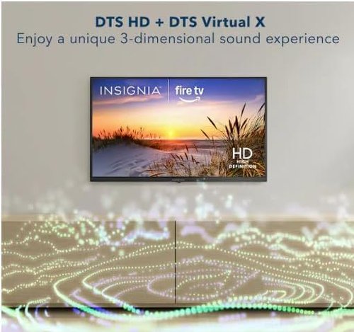 INSIGNIA 32" LED HD Smart Fire TV - Voice Remote with Alexa & Access to Free Live TV