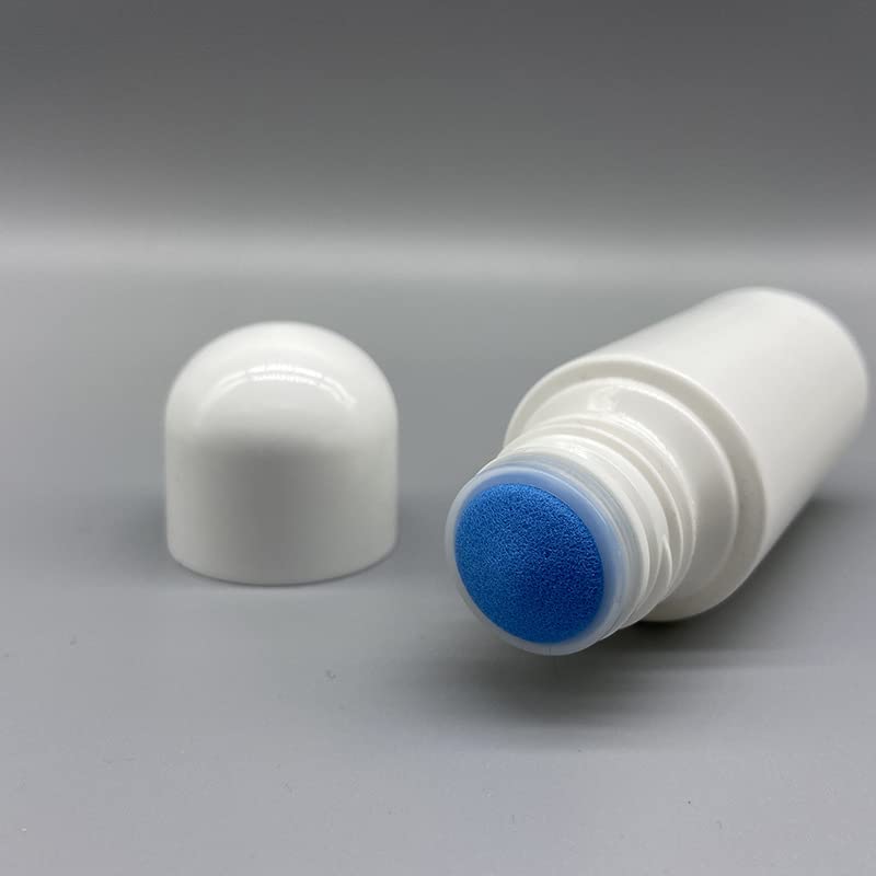 Skiennix Empty Sponge Head Applicator Bottles - 4 Pcs Refillable Liquid Bottles for Essential Oils & Perfumes