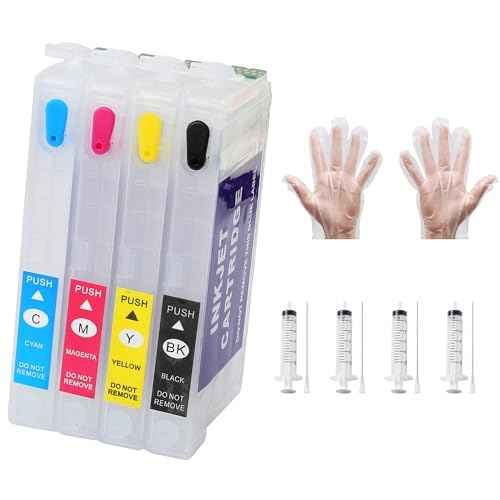 Remanufactured 812XL Refillable Empty Sublimation Ink Cartridges With a Single-use Chip 812XL Workforce Pro WF-7840 WF-7820 WF-7310 EC-C7000 Printers Used For Regular Or Sublimation Printing
