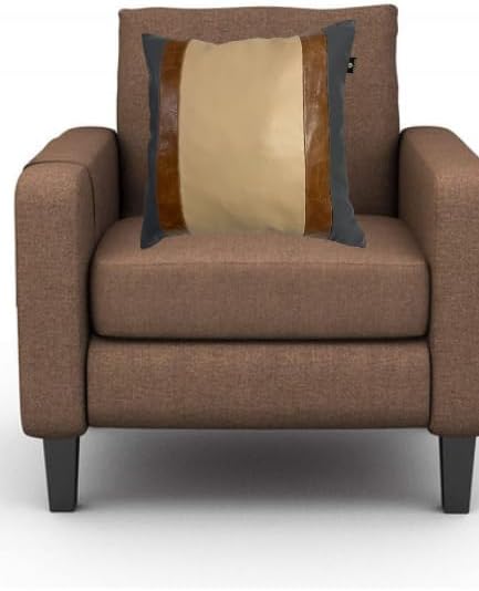 D DOLLY LAMB Lambskin Leather Pillow Cover - Sofa Cushion Case - Decorative Throw Covers for Living Room & Bedroom, 16x16 Inches - Multi Color 02 Pack of 1