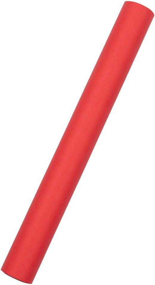 JAM Paper Gift Wrap - Matte Wrapping Paper - 26.3 Sq Ft (17 in x 18 Ft) - Matte Red - Roll Sold Individually