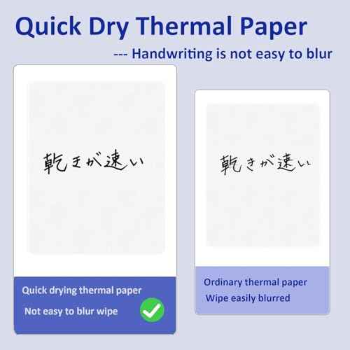 100 Sheets US Letter Size Thermal Paper, 8.5 x 11 Inch Thermal Printer Paper for M08F/A40 Thermal Portable Printer, Continual Feeding Folded Printing Paper
