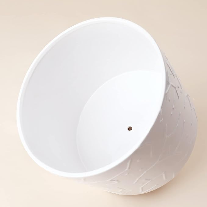 LA JOLIE MUSE Plant-Pots Flower Pots, 8 Inch Plant Pot Ceramic Planter with Stand Planters for Indoor Plants