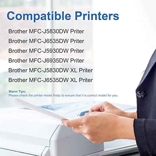 LC3029XXL Ink Cartridges for Brother LC3029 LC3029BK Inkjet Cartridge Work for MFC-J5830DW MFC-J6535DW MFC-J5930DW MFC-J6935DW Printer (2BK/2C/2M/2Y) 8-Pack