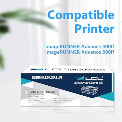 LCL Compatible Toner Cartridge Replacement for Canon GPR48 GPR-48 2788B003 2788B003AA High Yield imagerunner Advance 400If 500If (Black 1-Pack )