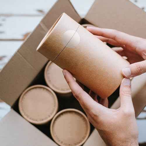 Misofuki Clear Circle Stickers for Sealing 2 inch (500 Pcs), Transparent Self-Adhesive Seals for Envelope, Cosmetic Box, Gift Bag, Mail, PVC Material, Round Wafer Package Seals