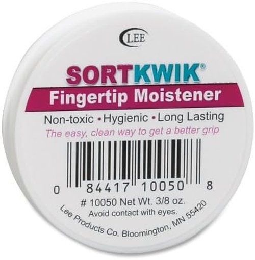 LEE Sortkwik Fingertip Moisteners - 3 Pack, 3/8 oz, Pink | Enhance Your Paper Handling