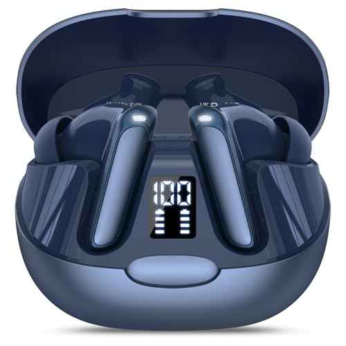 AI Language Translation Earbuds, 3-in-1 Translator Earbuds Real Time with 7 Translation Modes, with Audio and Video Call, 164 Language Bluetooth 5.3 Headphones Translating Device, Dark Blue