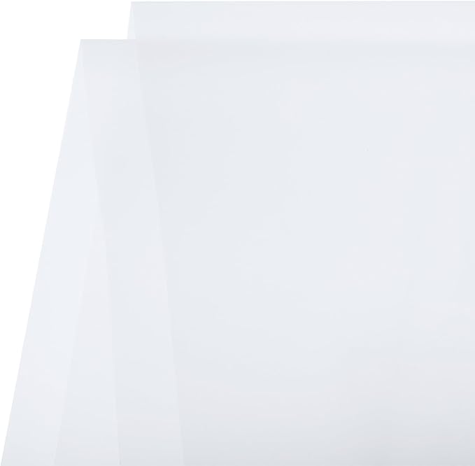 MECCANIXITY Flower Wrapping Fog Paper 22.8x22.8 Inch Waterproof Matte Floral Wrapping Paper for DIY Crafts, Gift/Gift Box Packaging Clear White 20 Pcs