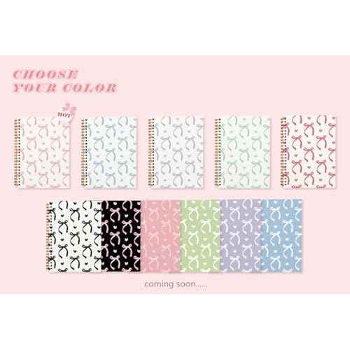 QUICQOD Journal for Teens Girls, Cute Pink Preppy Coquette Notebook Journal Diary School Supplies, Cute Notebooks for Women, Hardcover Pink Spiral Notebook 5.5x8.3 Inch