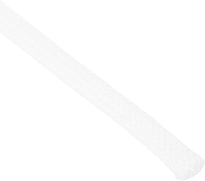 uxcell PET Expandable Sleeving 20ft 1/4" White Cable Management Sleeve Cord Organizer for Wrap Protect Cable