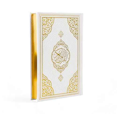 FURKAN The Noble Qur'an Arabic Large Size, Al Quran Al Karim, Islamic Gift, Gift for Men & Women, (6.7x9.5¡È) Thermo Leather Quran - White