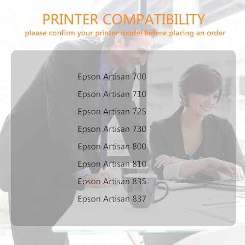 Run Star High Yield T098 T099 98 99 Remanufactured Ink Cartridge Replacement for Epson T98 T99 use with Epson Artisan 700 710 725 730 800 810 835 837 Printer (7 Pack, 2BK/C/M/Y/LC/LM)