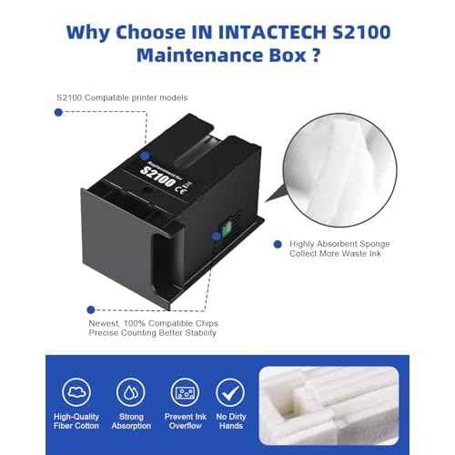 C13S210057 Maintenance Box Tank (C13S210057 / SC13MB / S2100) Replacement for SureColor F570 F571 T2170 T3170 T5170 Printer 2-Pack