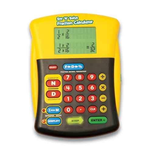 Educational Insights See 'N' Solve Fraction Calculator