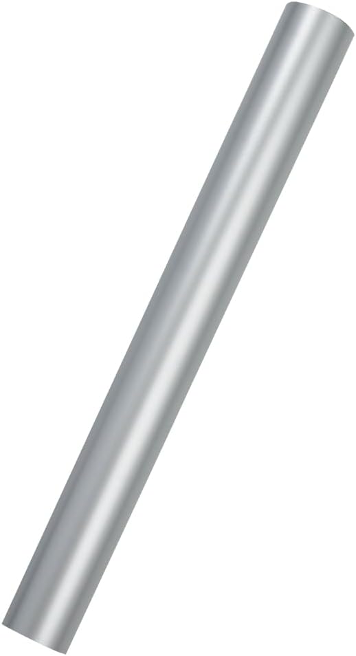 JAM Paper Gift Wrap - Matte Wrapping Paper - 26.3 Sq Ft (17 in x 18 Ft) - Matte Silver Foil - Roll Sold Individually
