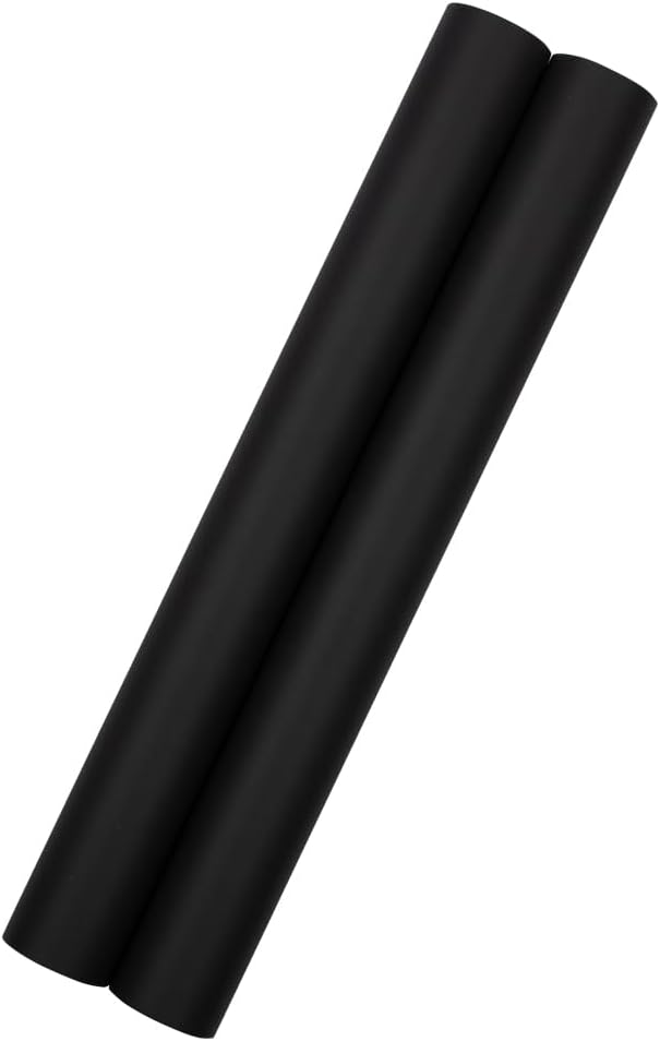 JAM Paper Gift Wrap - Matte Wrapping Paper - 52.6 Sq Ft Total (17 in x 18 Ft Each) - Matte Black - 2 Rolls/Pack