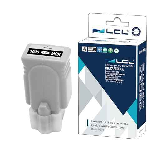LCL Compatible Ink Cartridge Pigment Replacement for Canon PFI-1000 MBK PFI-1000MBK 0545C002 imagePROGRAF PRO-1000(1-Pack MBK)