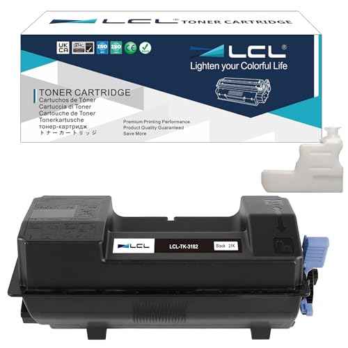 LCL Compatible Toner Cartridge Replacement for Kyocera TK-3182 TK3182 1T02T70US0 ECOSYS M3655idn P3055dn P3155dn (1-Pack Black)