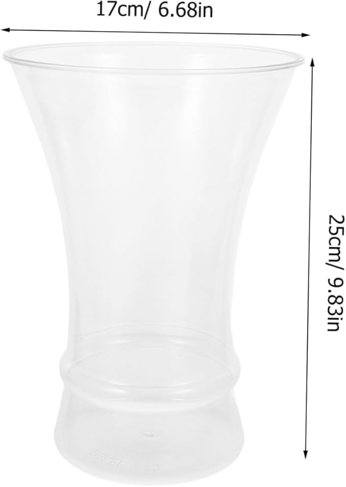 Modern Plastic Flower Vase for Desktop Home Decor Compact Lightweight Shatterproof Vase for Flower Arrangement Versatile Simple Color Centerpiece for Bedroom and Office Display