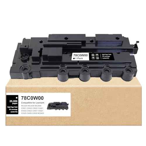 78C0W00 Waste Toner Box/Bottle/Container Compatible for Lexmark MC2425 MC2325 MC2535 CS421 CS521 CX421 CX521 008R13325 Waste Toner Bottle Compatible for Xerox C310 C315 C410 C415