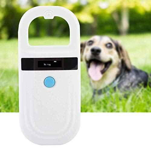 Pet Microchip Reader RFID 134.2Khz, Pet ID Microchip Scanner with 0.91 Inch High Brightness OLED Display and Rechargable by Type-C for Animal Tracking