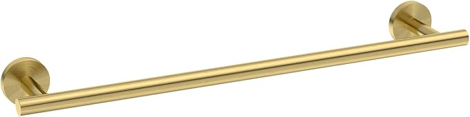 USHOWER Light Gold Towel Bar, 22-Inch Towel Racks for Bathroom Wall-Mounted, SUS304 Stainless Steel Towel Rod (Total Length 24-Inch)