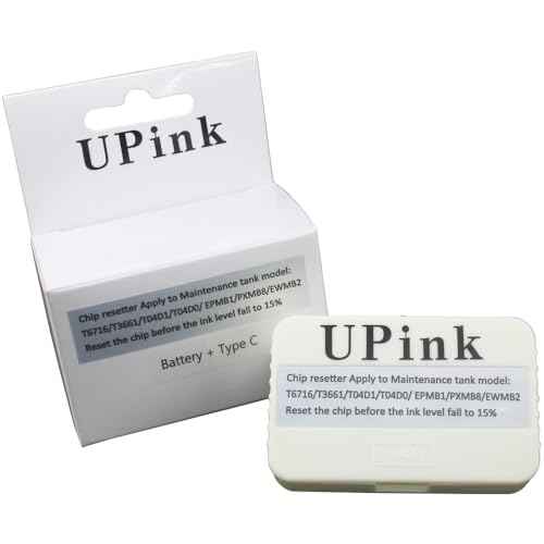 UPink 04D1 Maintenance Box chip Resetter Compatible for ET-2980 ET-3700 ET-3710 ET-3750 ET-3830 ET-3850 ET-4700 M1170 M2170 ST-C4100 ST-M1000 XP-5100 XP-5200 WF-2860 WF-2960 L14150 L11050