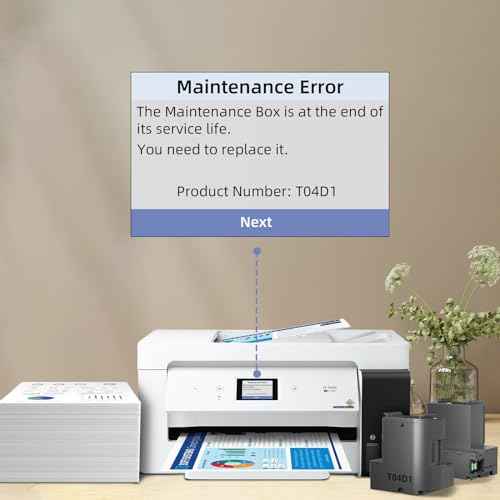T04D1/T04D100 Ink Maintenance Box Replacement for ET-3750 ET-15000 ET-4760 ET-3760 XP-5100 ET-3850 ET-4850 WF-2860 ET-3710 ET-5150 ET-3830 ET-M1000 ST-3000 ET-M2170 etc. Printers 2 Packs