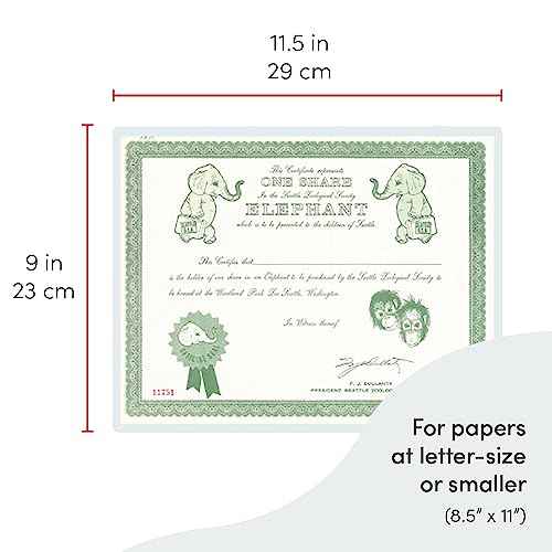 TruLam 3 Mil Laminating Pouches with Rounded Corners | Letter Size | 9 in. x 11-1/2 in. | Matte Finish | Premium Adhesive with Anti-Glare | 2 Carriers Included | 100 Pack