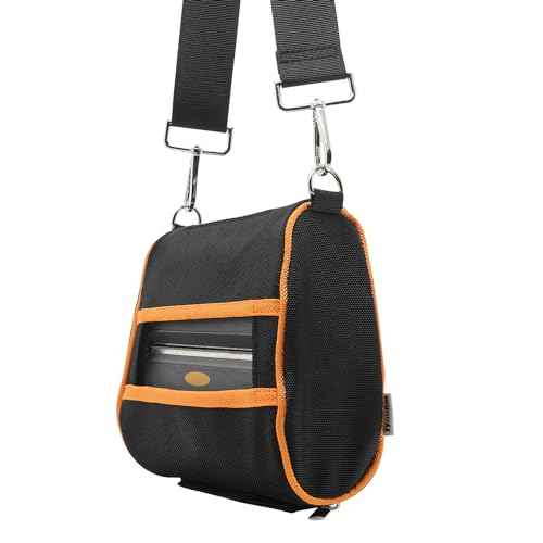 Carrying Case for Zebra ZQ520 ZQ521 Printer, Shoulder Belt Holster for ZQ520 ZQ521 Label Printer Orange, Universal, BZZQ520H1-O