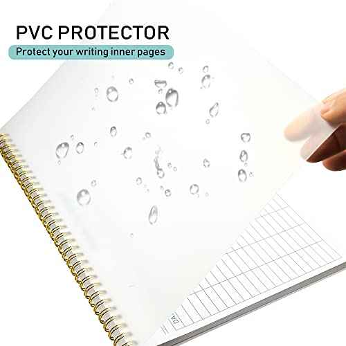 Activity Log Notepad, Spiral Activity Log Book for Business Work with Checklist, Organized Time Spending, Appointment or Contact. 8.5 x 11 Inch,Thick Paper, Hard Backing(2 pieces)