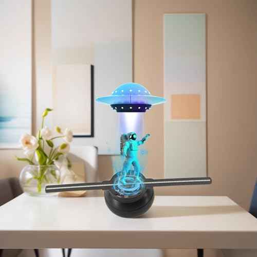 3DHologram Fan,Picture Fan Spinner with Bluetooth +Remote ,HologramProjector HD LED with 700 Video Library ,Holographic Fan for Halloween,Home Decorations,Anime character projection