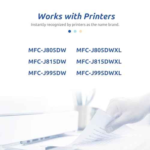 INK E-SALE Compatible 3033XXL Ink Cartridge Replacement for Brother 3033 XXL LC3033XXL LC3033 Ink Cartridge for use with Brother MFC-J805DW MFC-J815DW MFC-J815DWXL MFC-J995DWXL Printer 4 Pack