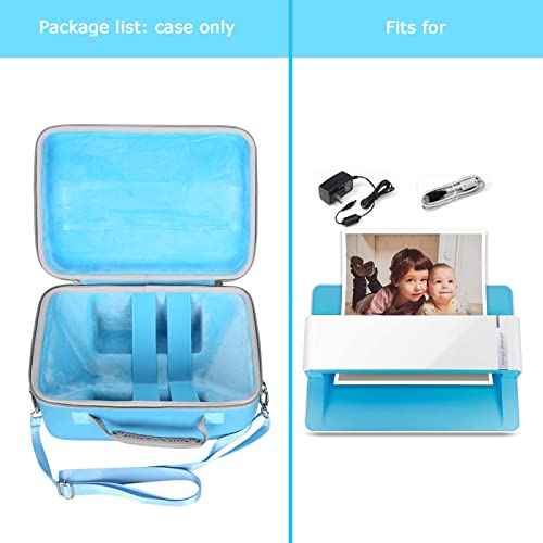 Hard Document Scanner Carrying Case for Plustek Photo Scanner - ephoto Z300, Scan 4x6 Photo in 2sec, Auto Crop and Deskew CCD Sensor, Protective Carrying Storage Bag