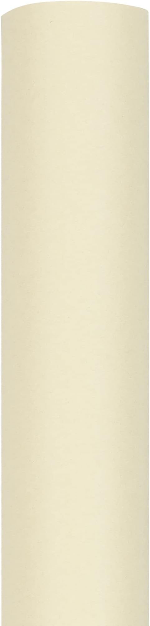 JAM Paper Gift Wrap - Matte Wrapping Paper - 25 Sq Ft (30 in x 10 Ft) - Matte Ivory - Roll Sold Individually