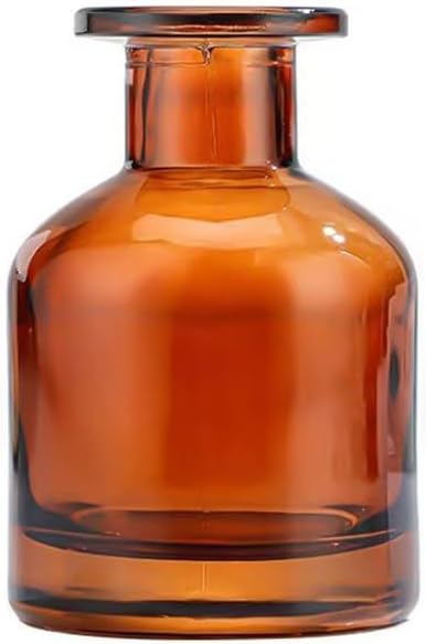 250ml Amber Empty Glass Reed Diffuser Bottles,Refillable Diffuser Bottle for Essential Oils,Aromatherapy Container for DIY Replacement Diffuser,Fragrance Decoration,Crafts Decor